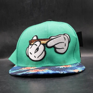 Cayler & Sons Baseball Cap Snapback Green Floral Weed Marijuana Spaced Out